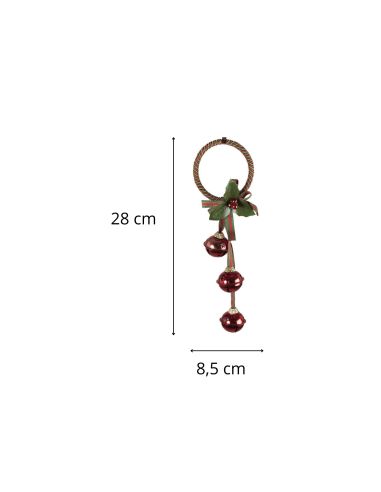 Décor Noël pour poignée de porte - Disponible en 2 modèles