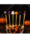 Coffret de 6 Cuillères à café Thème Halloween - Matière : Acier inoxydable