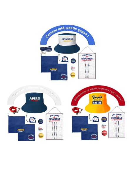 Pack Pétanque avec Demi-cercle - Contient : 7 Produits - Variations Disponibles