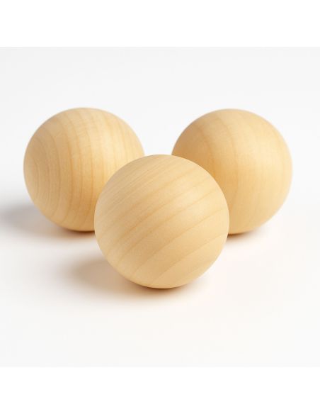 Lot de 3 Cochonnets de Pétanque en Bois