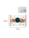 Lot de 2 Torchons de Cuisine Microfibre Noël " Personnage en Pain D'épice et Sucette" 40x 60 cm