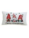 Housse de Coussin Rectangulaire Motif "Merry Christmas Gnome" - 30 x 50 cm