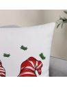 Housse de Coussin Rectangulaire Motif "Merry Christmas Gnome" - 30 x 50 cm