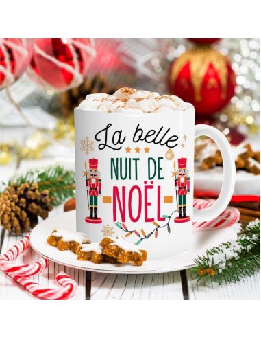 Coffret Mug "La belle nuit de Noël" + Boule à thé cœur