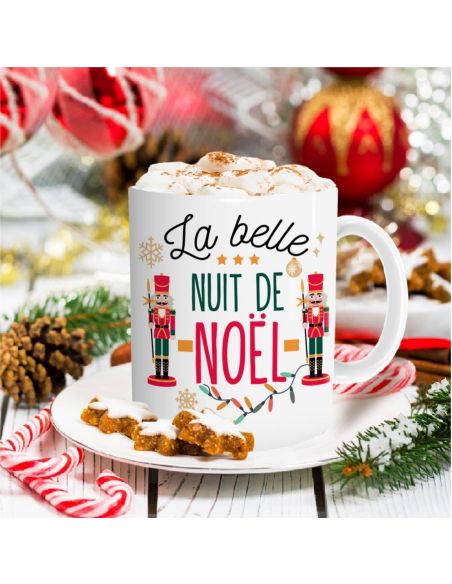 Coffret Mug "La belle nuit de Noël" + Boule à thé cœur