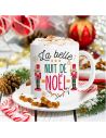 Coffret Mug "La belle nuit de Noël" + Boule à thé cœur