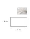Lot de 2 Torchons de Cuisine Microfibre Noël "Père Noël ,Sapin et Cadeau de Noël" 45 x 70 cm