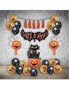 Kit Complet 28 Ballons Halloween - Décoration Festive Chauve-Souris, Fantômes et Citrouille