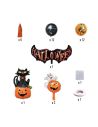 Kit Complet 28 Ballons Halloween - Décoration Festive Chauve-Souris, Fantômes et Citrouille