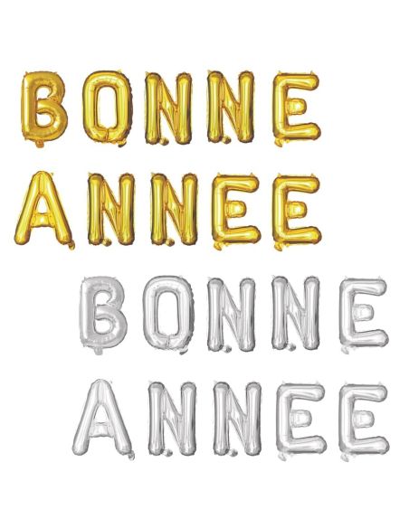 Ballon aluminium BONNE ANNEE - or