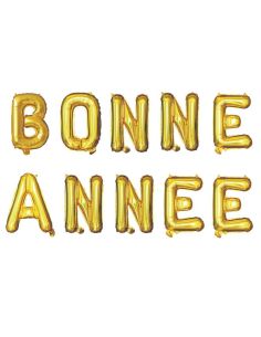 Ballon aluminium BONNE ANNEE - or 2