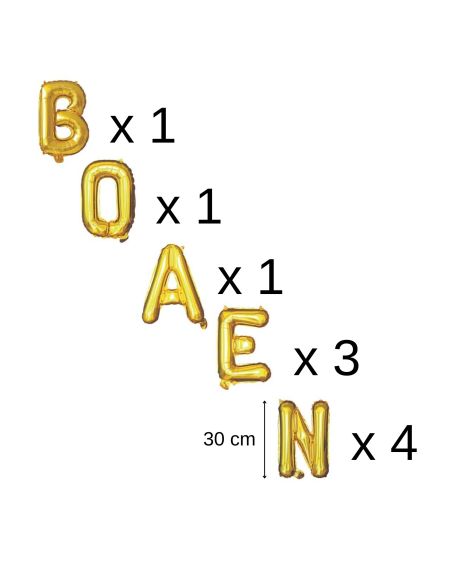 Ballon aluminium BONNE ANNEE - or