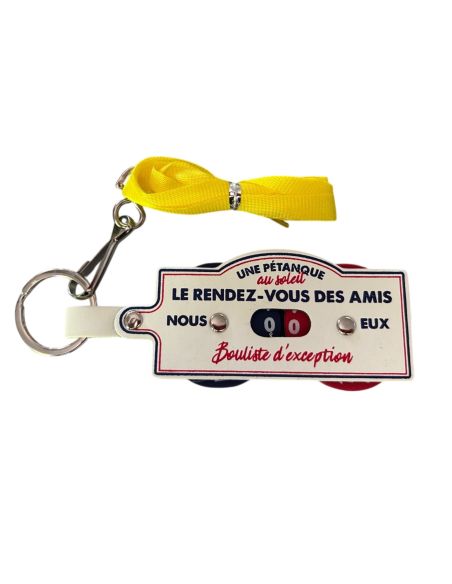 Porte Clés et Tour de Cou - Compteur de Points Pétanque