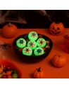 Lot de 6 Yeux Factices Phosphorescents Déco Halloween - Diamètre 3 cm