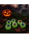 Lot de 6 Yeux Factices Phosphorescents Déco Halloween - Diamètre 3 cm