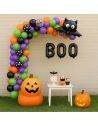 Kit Arche Ballons Halloween Deluxe - 93 Pièces avec Ballons Citrouille et Chauve-Souris BOO