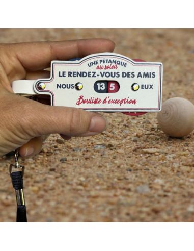 Porte Clés et Tour de Cou - Compteur de Points Pétanque
