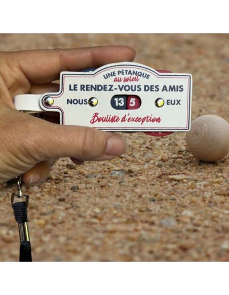 Porte Clés et Tour de Cou - Compteur de Points Pétanque