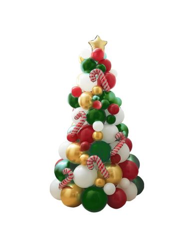 Kit Arche Ballons Sapin de Noël - 86 Pièces