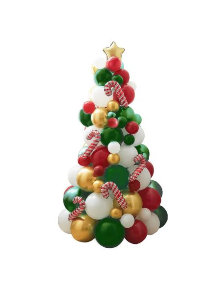 Kit Arche Ballons Sapin de Noël - 86 Pièces