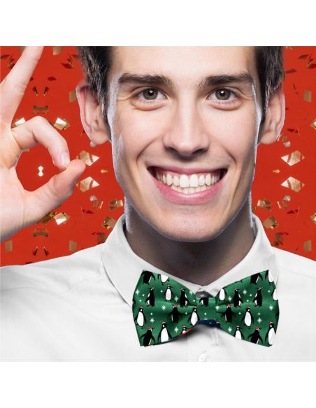 Noeud Papillon Motif Noël "Vraiment Moche" -  12 modèles Différents
