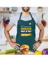 Tablier cuisine humoristique – Plusieurs messages et couleurs