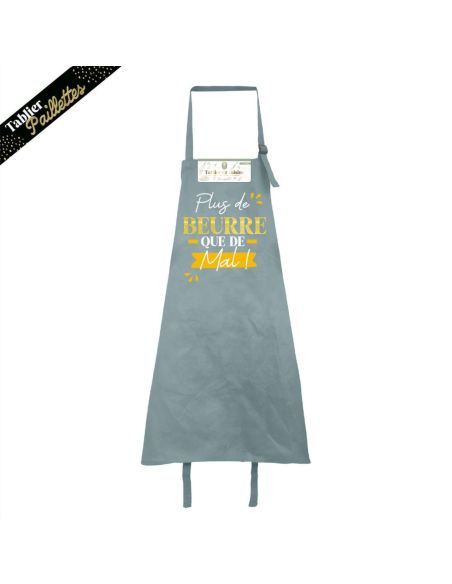 Tablier cuisine humoristique – Plusieurs messages et couleurs