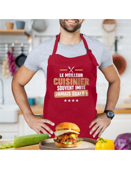 Tablier cuisine humoristique – Plusieurs messages et couleurs