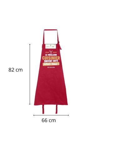 Tablier cuisine humoristique – Plusieurs messages et couleurs