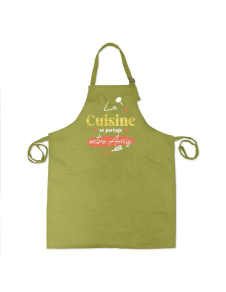 Tablier cuisine humoristique – Plusieurs messages et couleurs