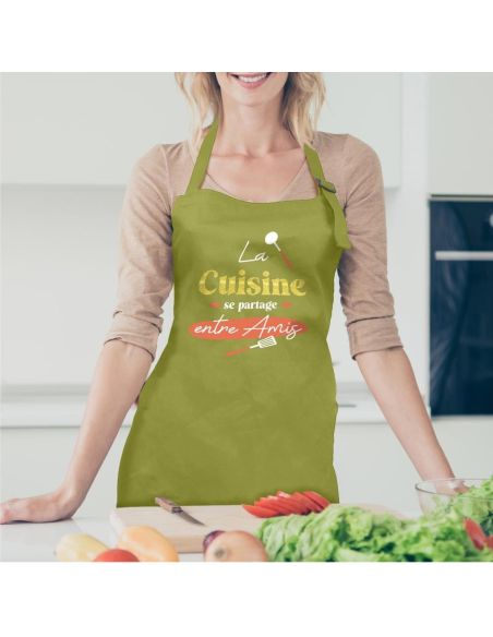 Tablier cuisine humoristique – Plusieurs messages et couleurs