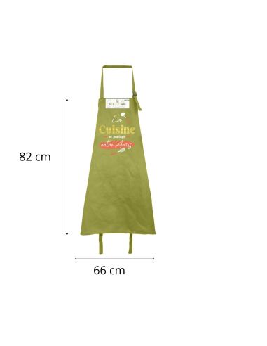 Tablier cuisine humoristique – Plusieurs messages et couleurs