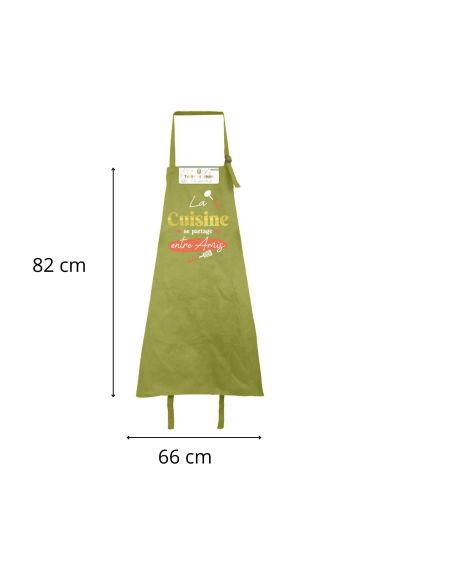 Tablier cuisine humoristique – Plusieurs messages et couleurs