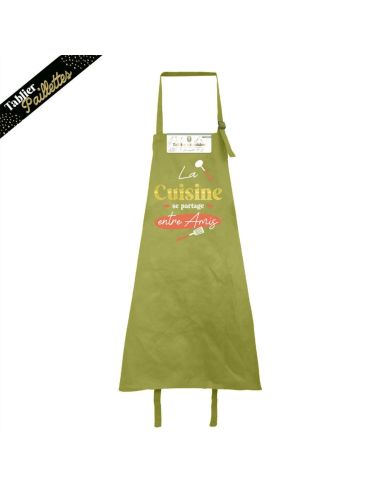 Tablier cuisine humoristique – Plusieurs messages et couleurs
