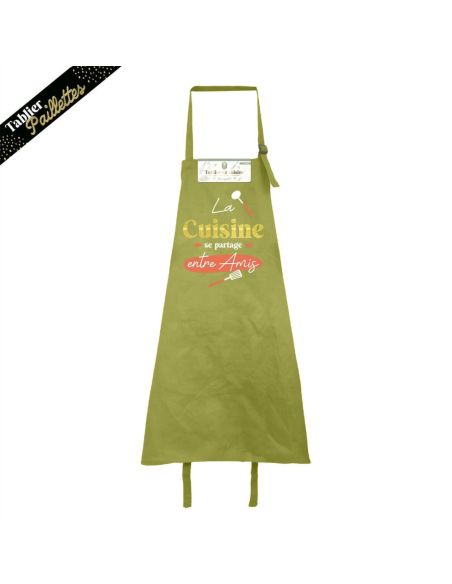 Tablier cuisine humoristique – Plusieurs messages et couleurs