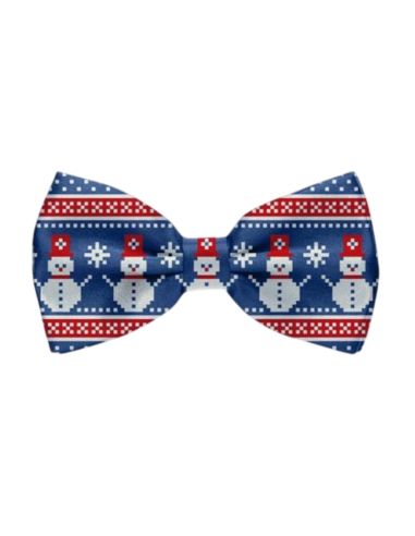 Noeud Papillon Motif Noël "Vraiment Moche" -  12 modèles Différents