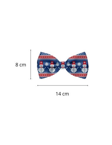 Noeud Papillon Motif Noël "Vraiment Moche" -  12 modèles Différents