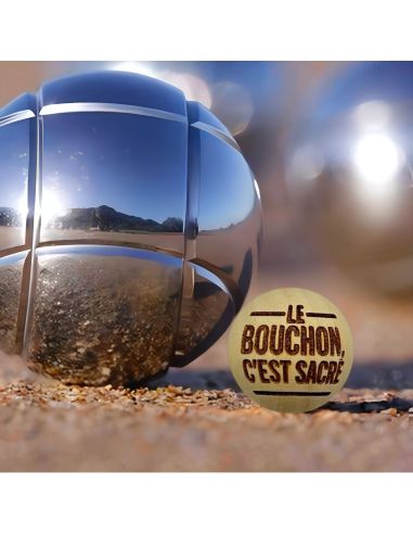 Lot de 3 Cochonnets de Pétanque en Bois avec Message