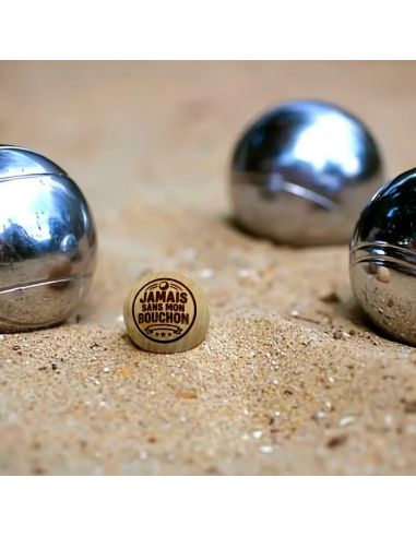 Lot de 3 Cochonnets de Pétanque en Bois avec Message