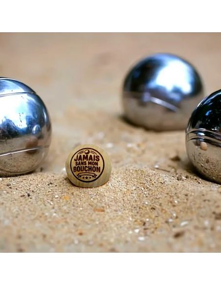 Lot de 3 Cochonnets de Pétanque en Bois avec Message