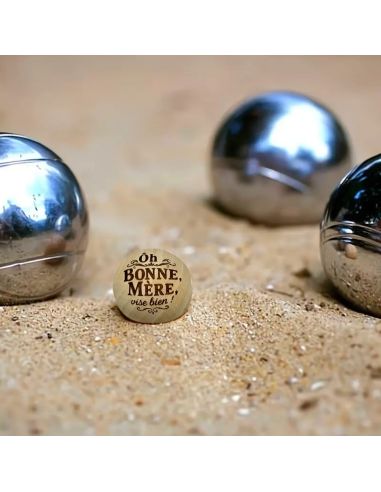 Lot de 3 Cochonnets de Pétanque en Bois avec Message