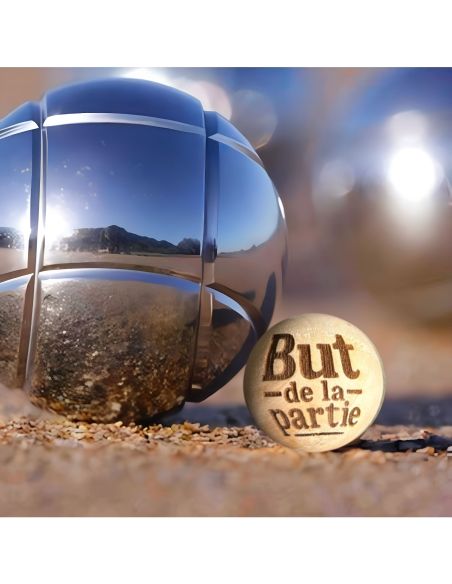 Lot de 3 Cochonnets de Pétanque en Bois avec Message