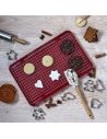 Coffret Pâtisserie Noël 9 Pièces avec Plaque Rouge 42 cm - Kit Complet Emporte-Pièces et Accessoires
