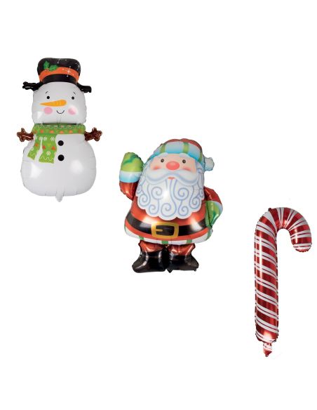 Ballon Aluminium Noël - 3 modèles Disponibles