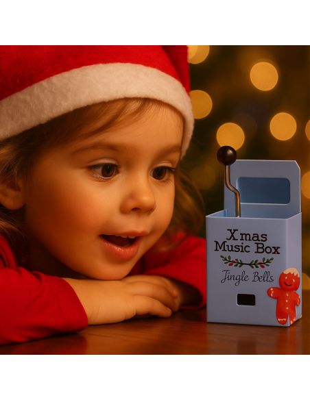Boîte à Musique de Noël à Manivelle - Disponible en 4 Modèles