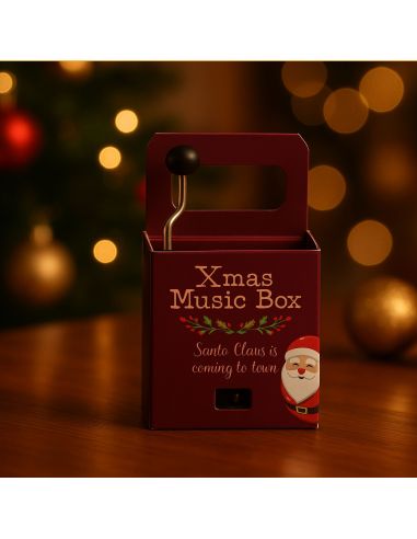 Boîte à Musique de Noël à Manivelle - Disponible en 4 Modèles