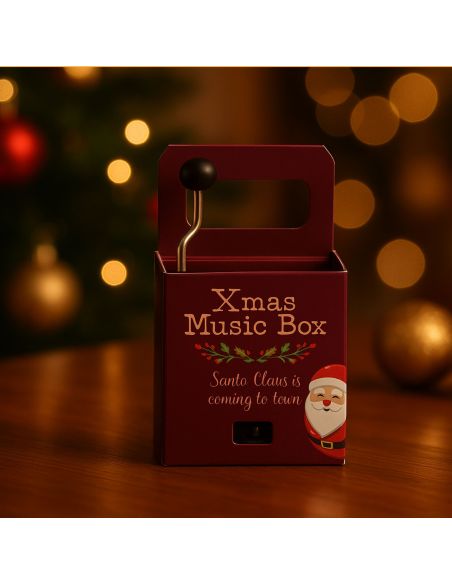 Boîte à Musique de Noël à Manivelle - Disponible en 4 Modèles