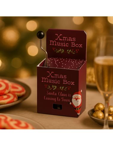 Boîte à Musique de Noël à Manivelle - Disponible en 4 Modèles