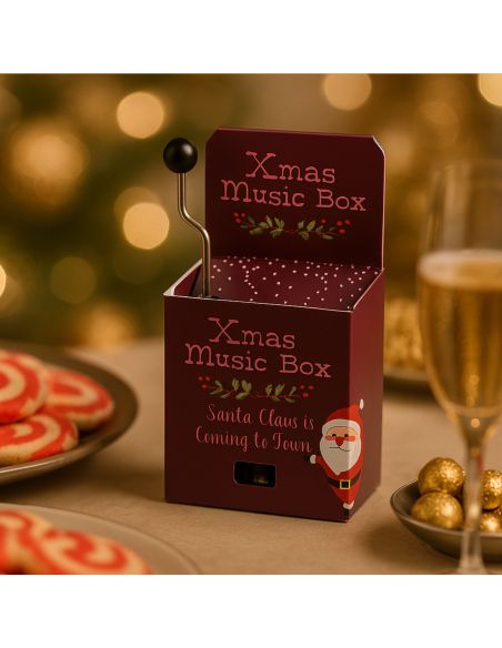 Boîte à Musique de Noël à Manivelle - Disponible en 4 Modèles