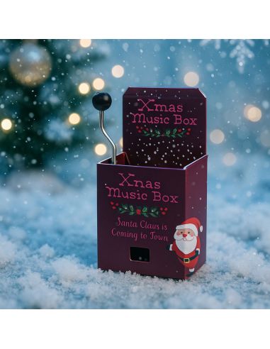 Boîte à Musique de Noël à Manivelle - Disponible en 4 Modèles